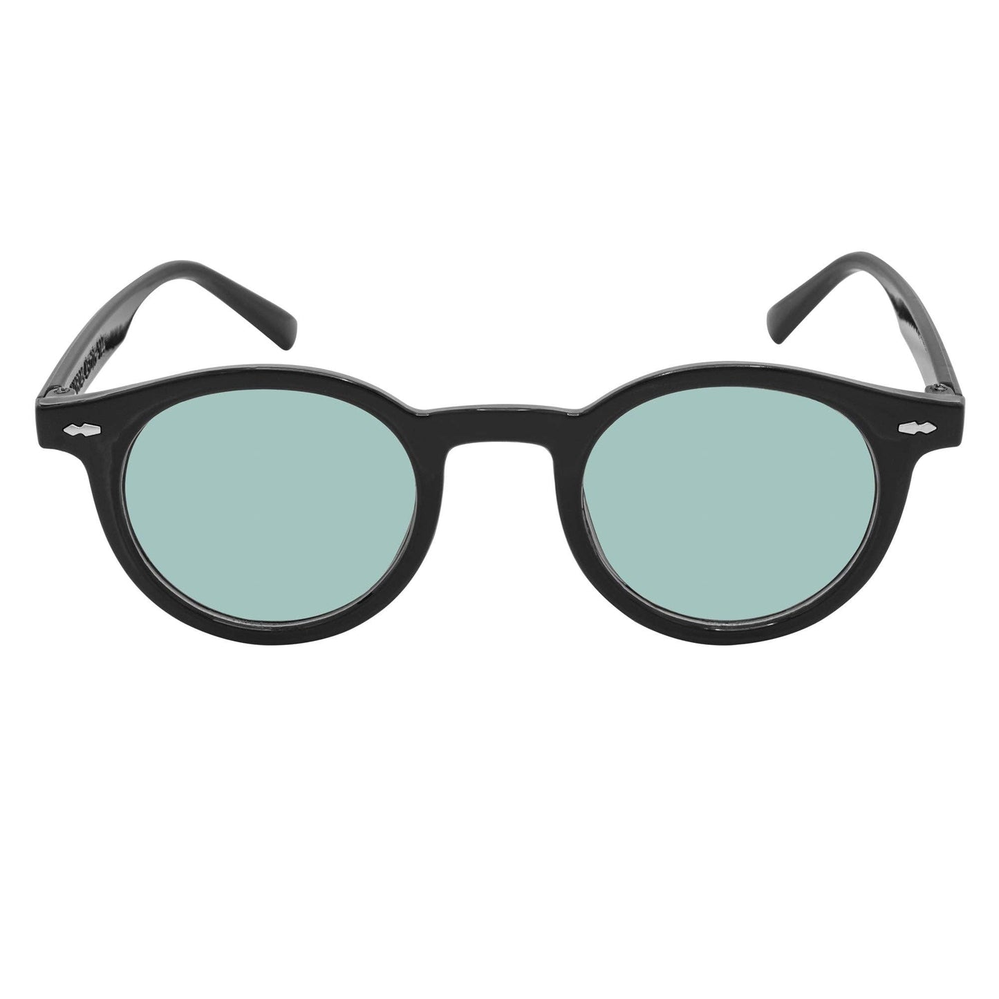 Morspecs Retro Small Round Sunglasses  - Vibes Blk/Grn