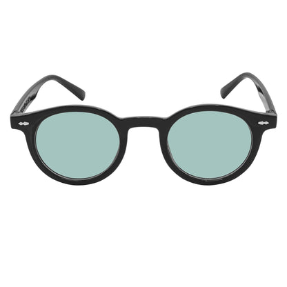 Morspecs Retro Small Round Sunglasses  - Vibes Blk/Grn
