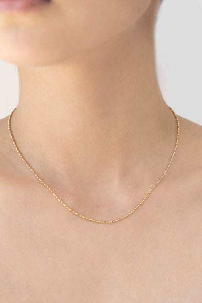 Lovoda Mini Gold Bead Chain Necklace - 14K Gold Plated
