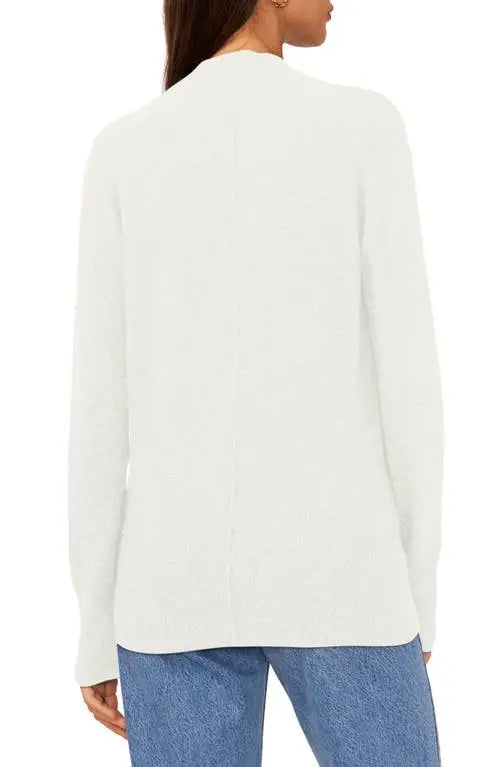 1.State Cross Front Wrap Sweater - Antique White