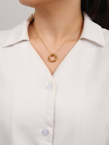 RB Ring Holder Necklace - 18K Gold Plated