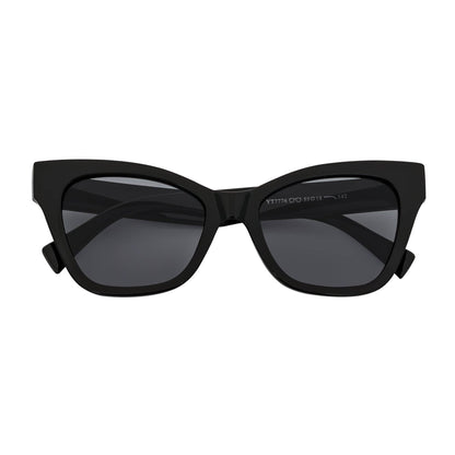 Morspecs Oversize Cat Eye Sunglasses - Audrey Blk/Smoke