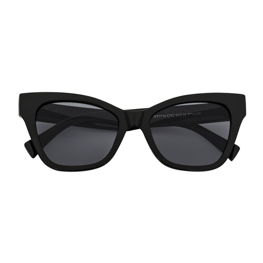 Morspecs Oversize Cat Eye Sunglasses - Audrey Blk/Smoke