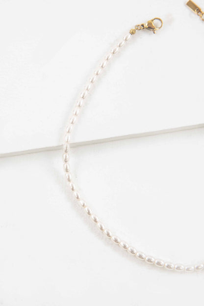 Lovoda Pearl Strand Anklet 0 14K Gold Plated