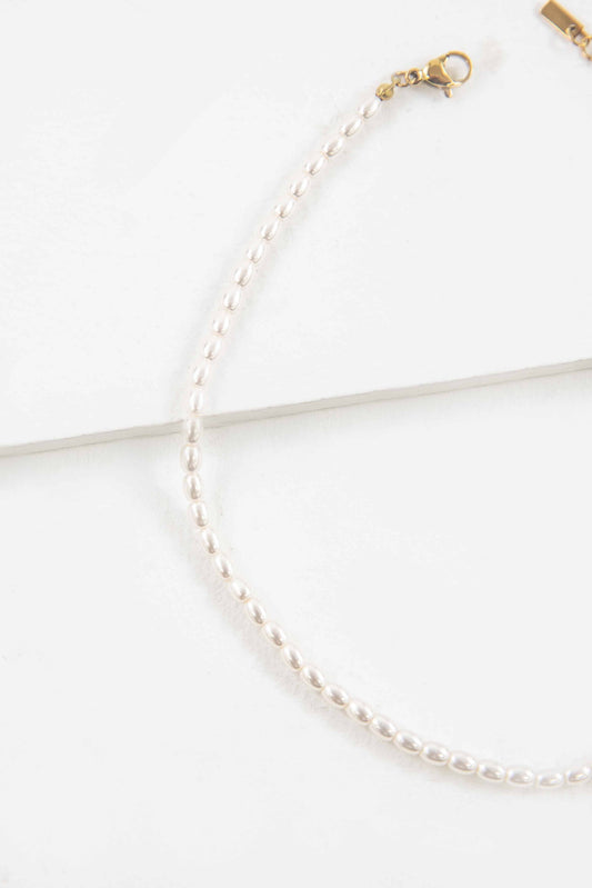 Lovoda Pearl Strand Anklet 0 14K Gold Plated