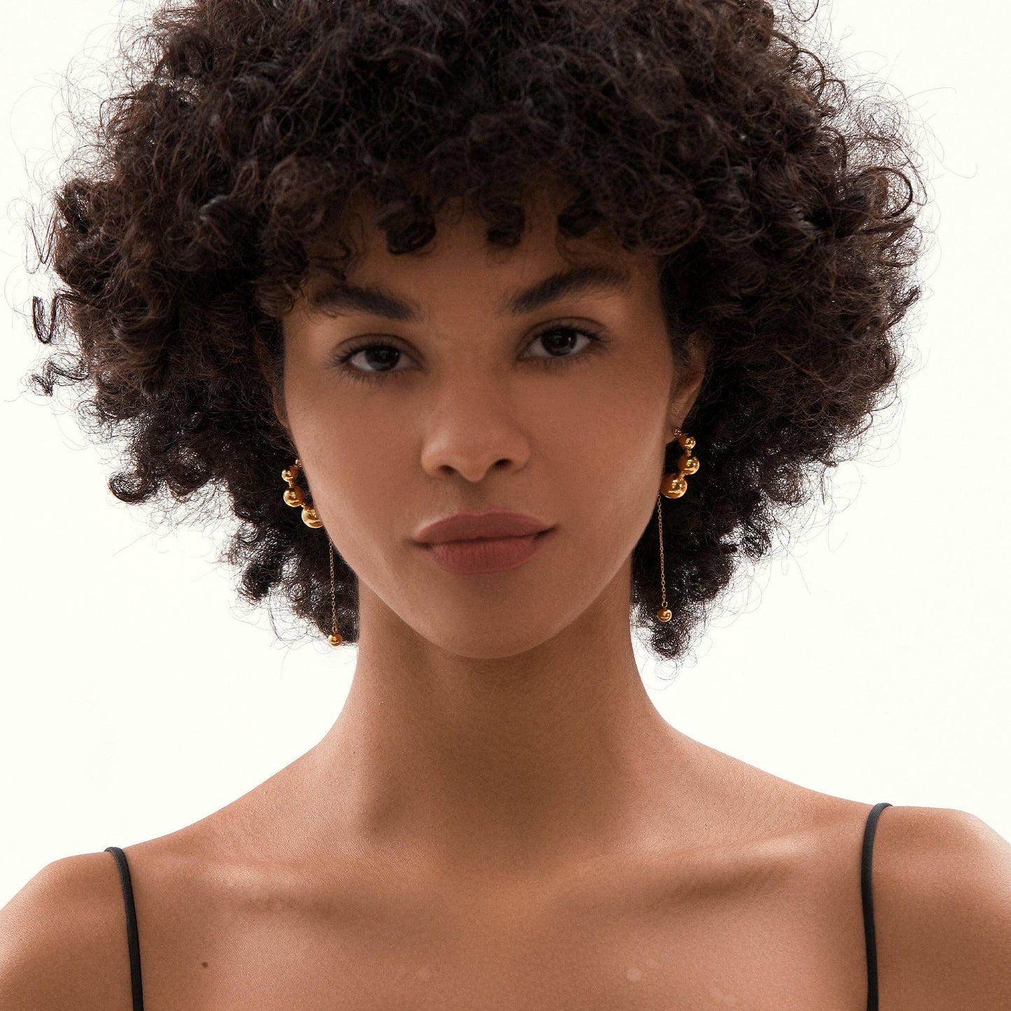 RB Organic Textured Tear Drop Statement Earrings - 18K Gold Plated