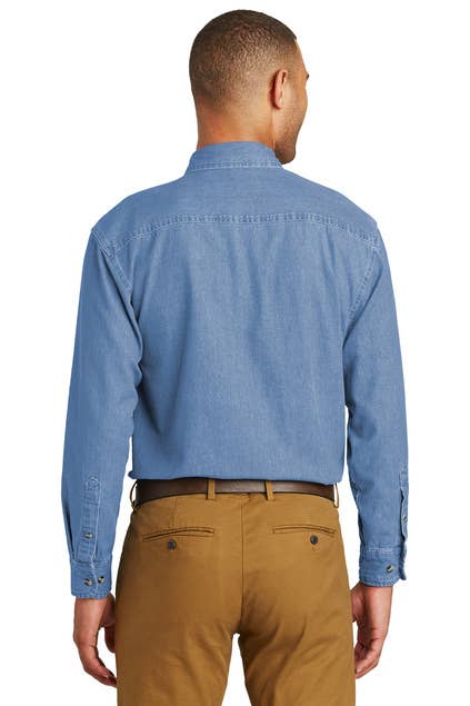 Port & Company® - Long Sleeve Value Denim Shirt