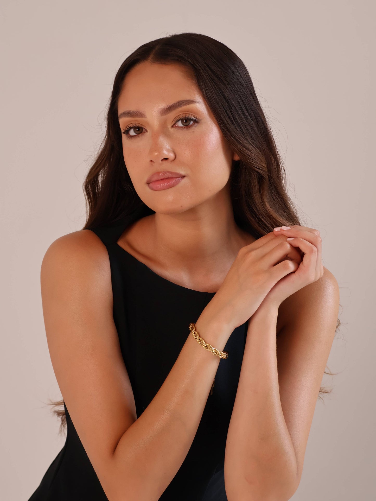 Saint Fatale Livia Twist Rope Bracelet - Gold