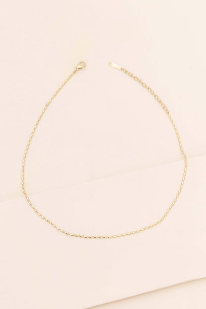 Lovoda Bubble Chain Choker Necklace - 14K Gold Plated