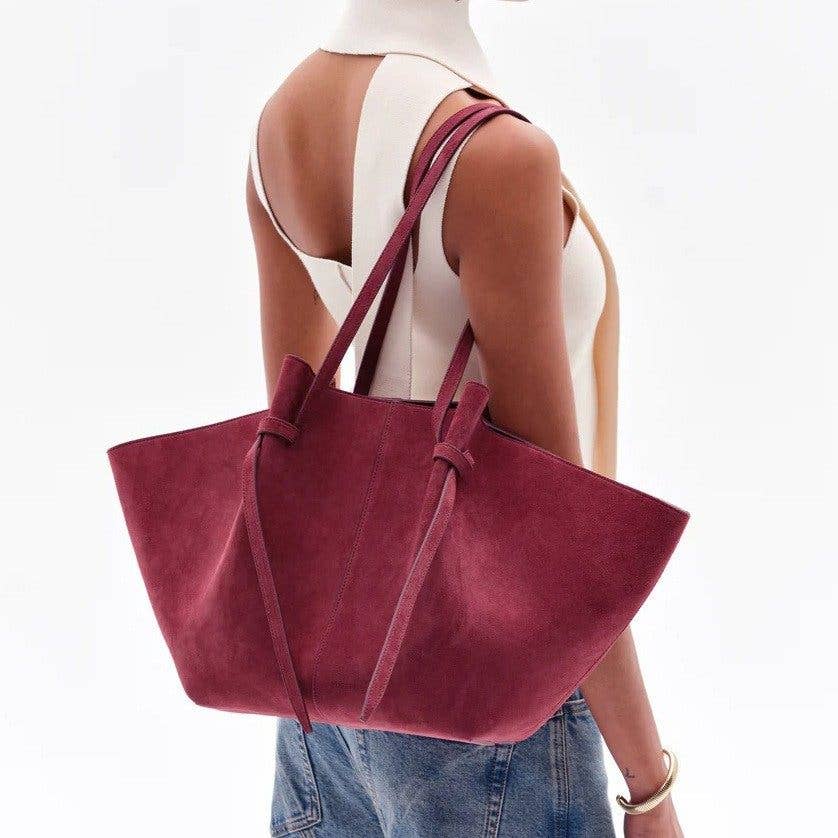 Autumn Winter Suede Wing Shoulder Bag Large Capacity