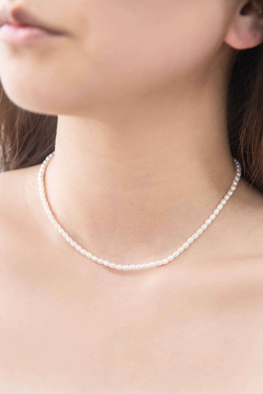 Lovoda Pearl Strand Necklace - 14K Gold Plated