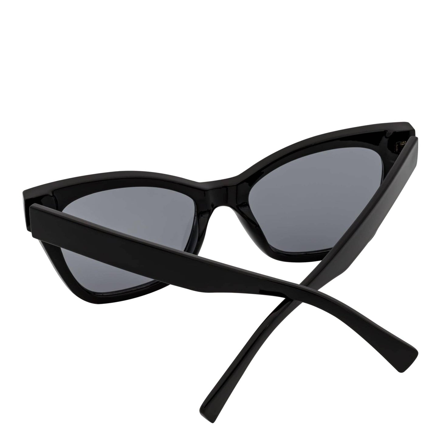 Morspecs Oversize Cat Eye Sunglasses - Audrey Blk/Smoke