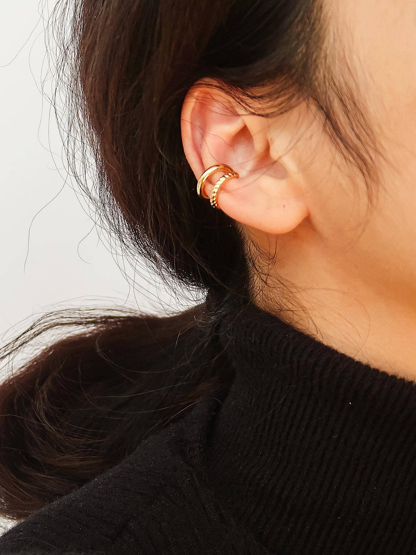 FM Lucas Braided Ear Cuff - 18K Gold Plated