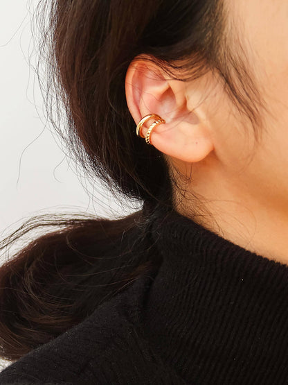 FM Lucas Braided Ear Cuff - 18K Gold Plated