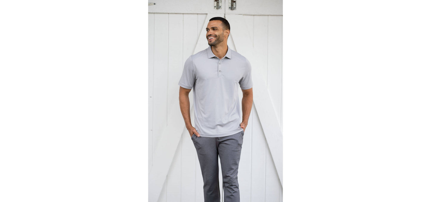 Cutter & Buck Forge Eco Stretch Recycled Mens Polo: Black / XL / MCK01236