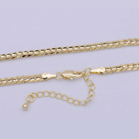Cuban Chain Necklace - 18K Gold FIlled/19.5