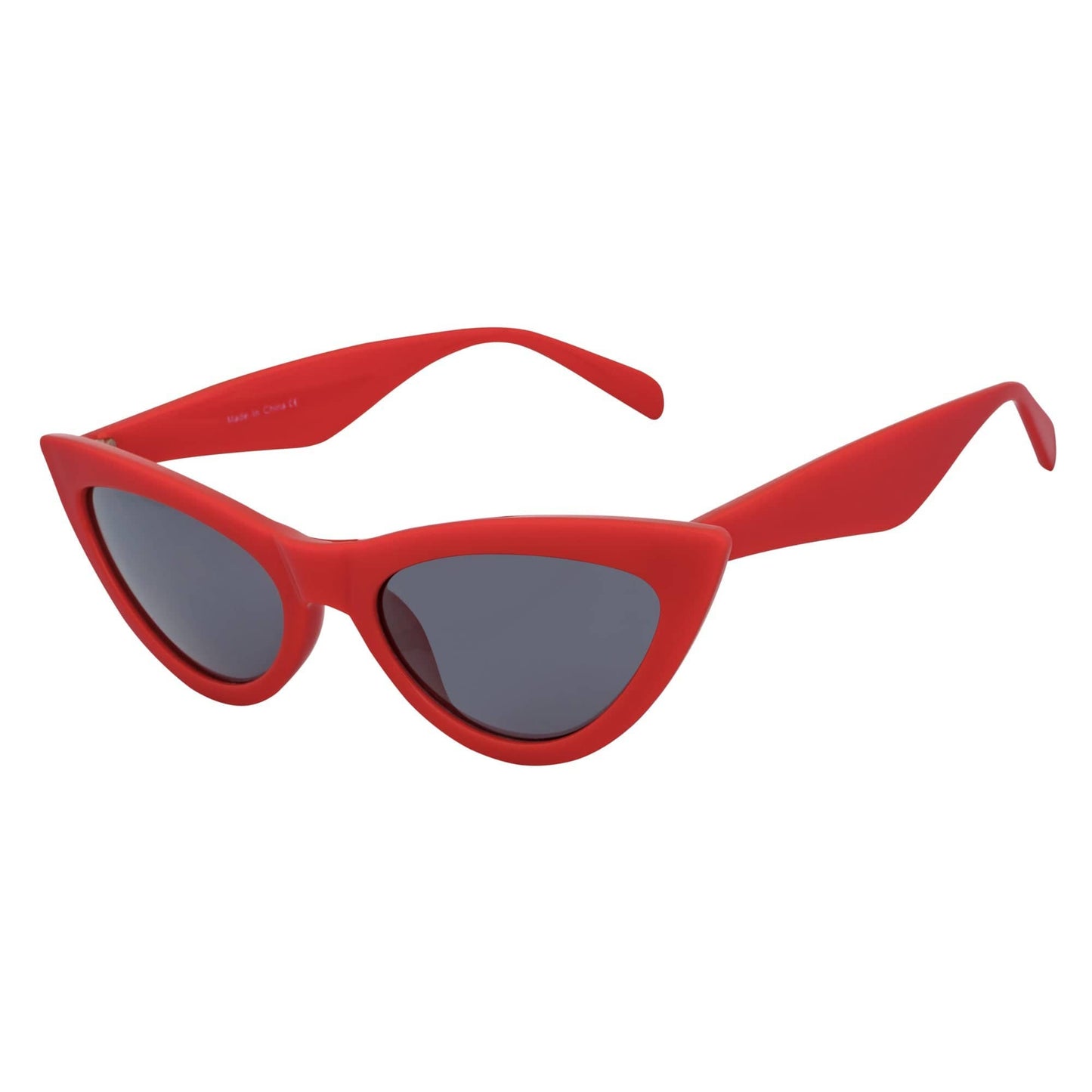 Morspecs Retro Cat Eye Sunglasses - Tabby Red/Smoke