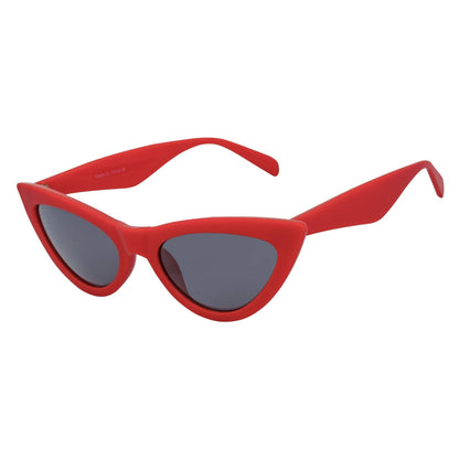 Morspecs Retro Cat Eye Sunglasses - Tabby Red/Smoke