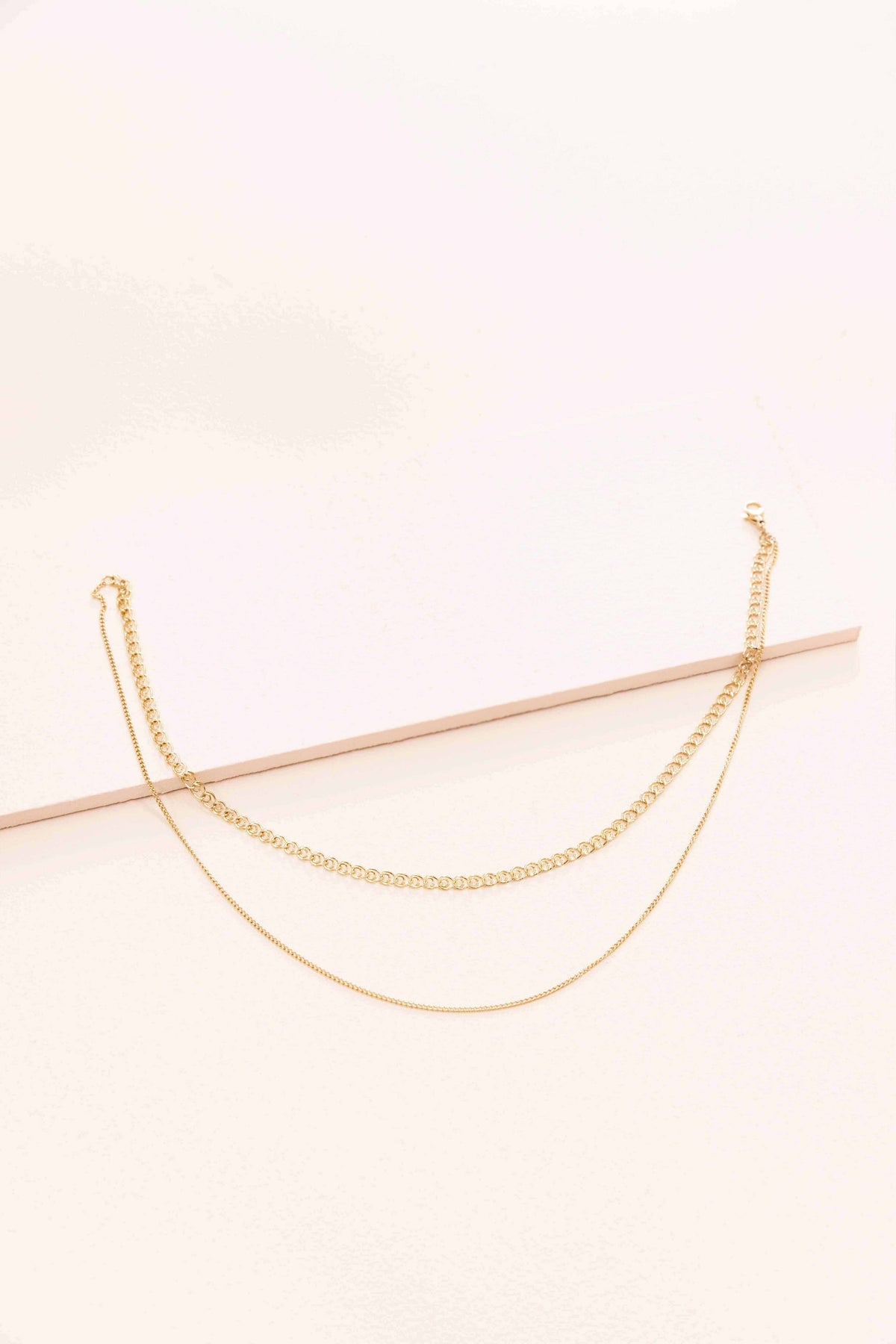 Lovoda Through Thick and Thin Necklace - 14K Gold Plated