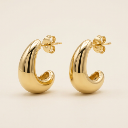 Forme Droplet Stud Earrings - 14K Gold Filled