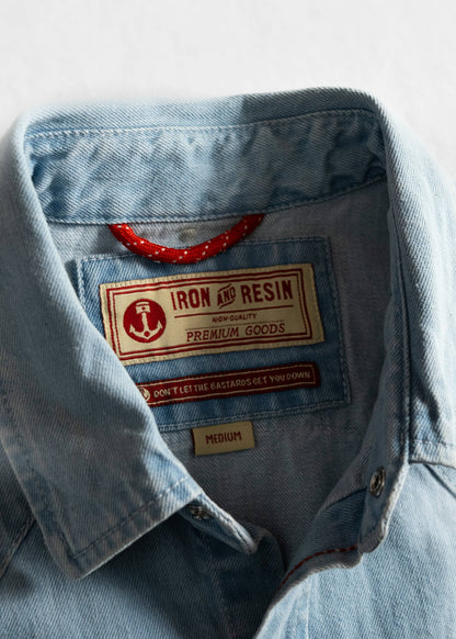 Iron & Resin Turner Denim Shirt - Bleach