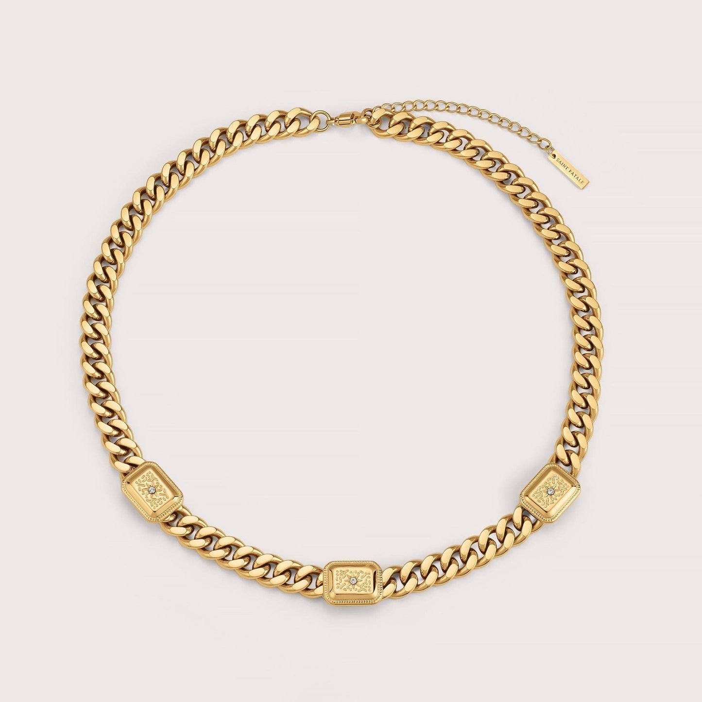 Saint Fatale Portia Star Trio Necklace - Gold