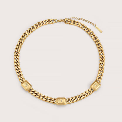 Saint Fatale Portia Star Trio Necklace - Gold