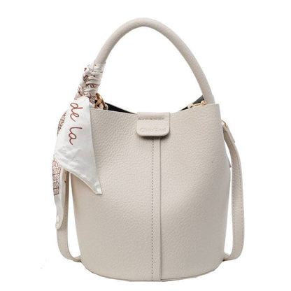 Soft Leather Bucket Bag Women's Shoulder Crossbody Tote
