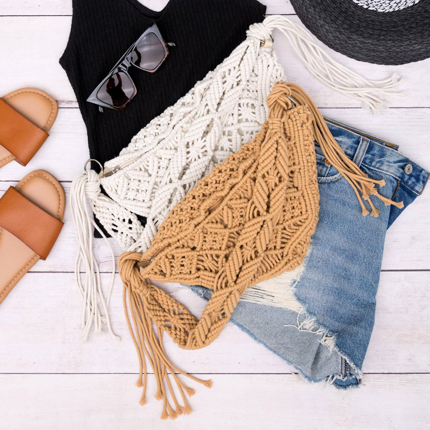 AC Macramé Sling Bag