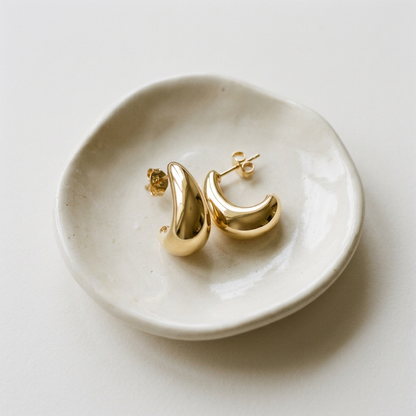 Forme Droplet Stud Earrings - 14K Gold Filled