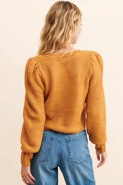 525 America Cableknit Cardigan - Caramel