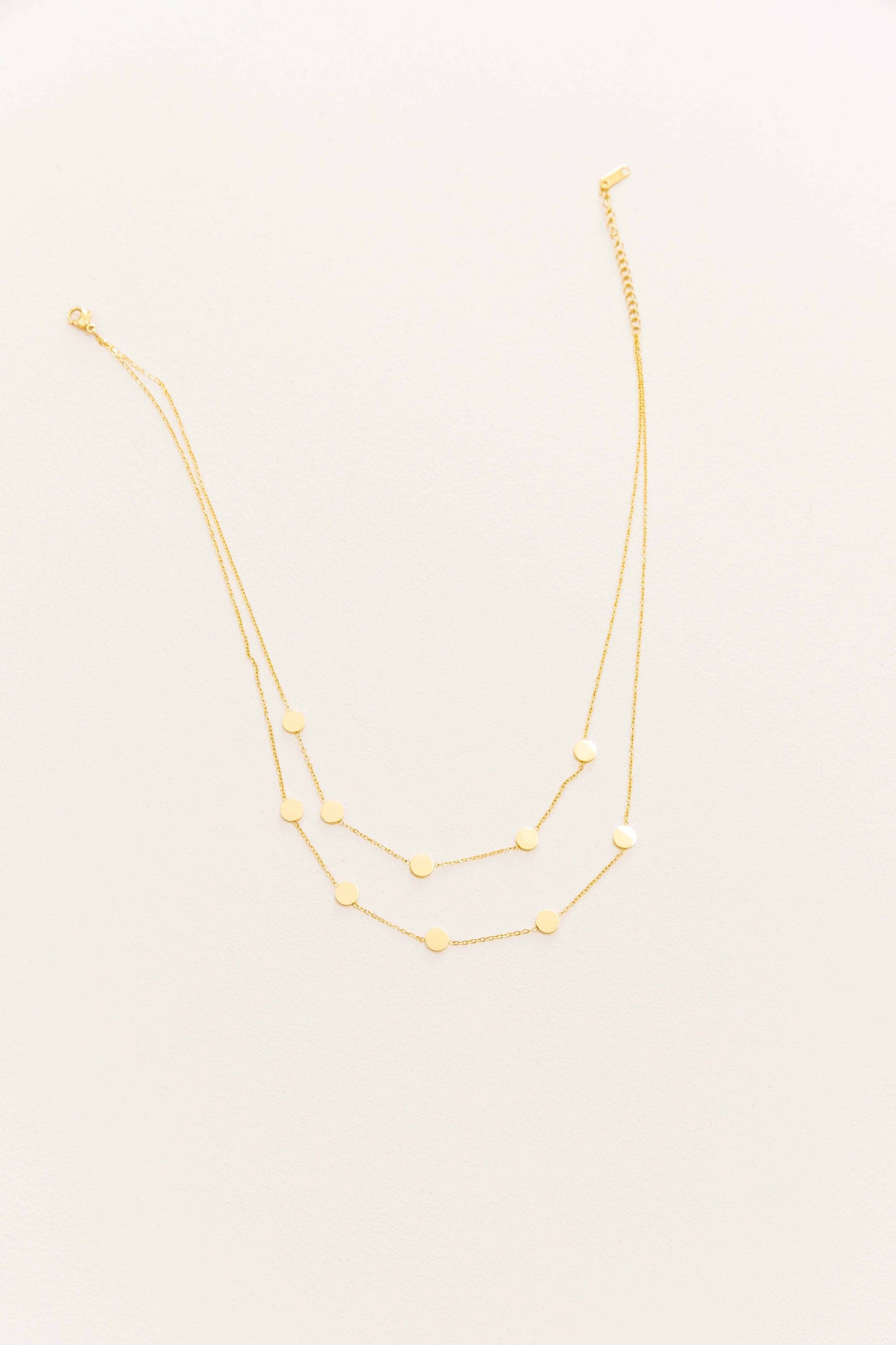 Lovoda Party Favors Double Layered Necklace - 14K Gold Plated