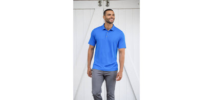 Cutter & Buck Forge Eco Stretch Recycled Mens Polo: Black / XL / MCK01236