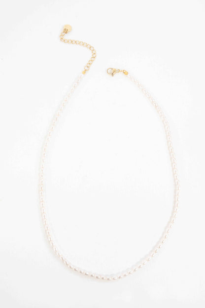Lovoda Pearl Strand Necklace - 14K Gold Plated