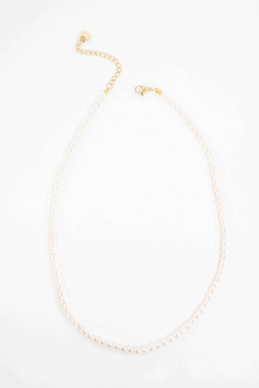 Lovoda Pearl Strand Necklace - 14K Gold Plated