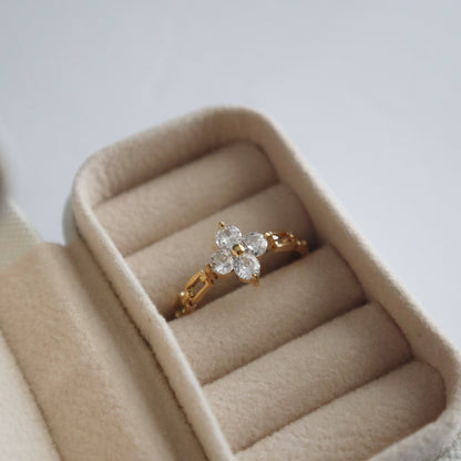 Jessa Clover Ring - Gold 7