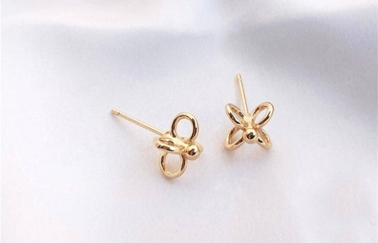 Bella Rey The Lainey Stud Earrings - 14K Gold Plated