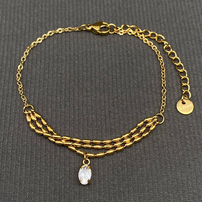 18K Gold Plated Stainless Steel Bracelet - MIO70855
