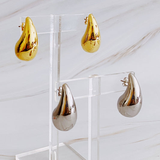 Ellison + Young Teardrop Stud Earrings - Silver