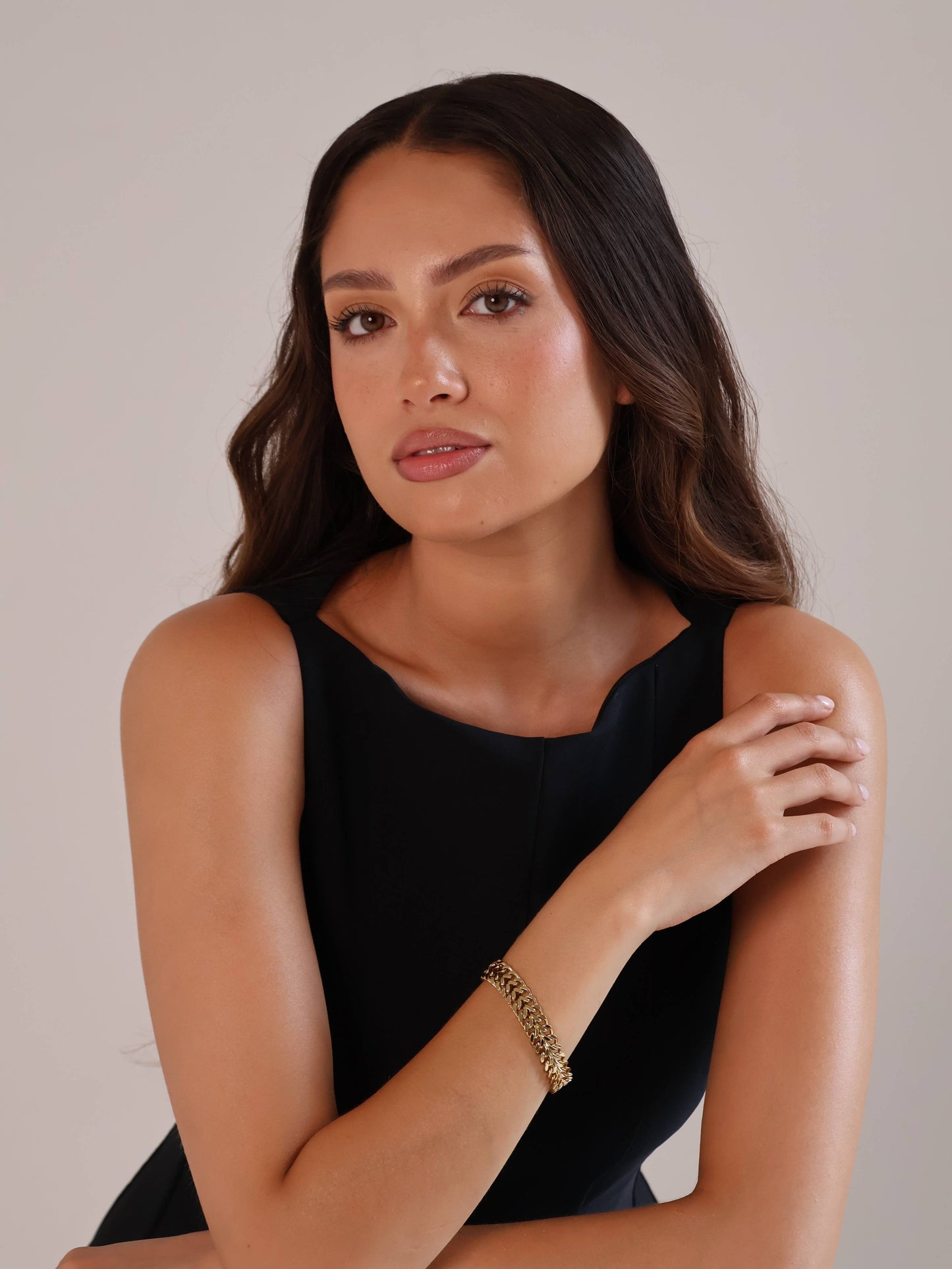 Saint Fatale Eliana Double Link Chain Bracelet - Gold