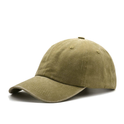 Washed Baseball Cap Blank Hat Four-Stitch Brim