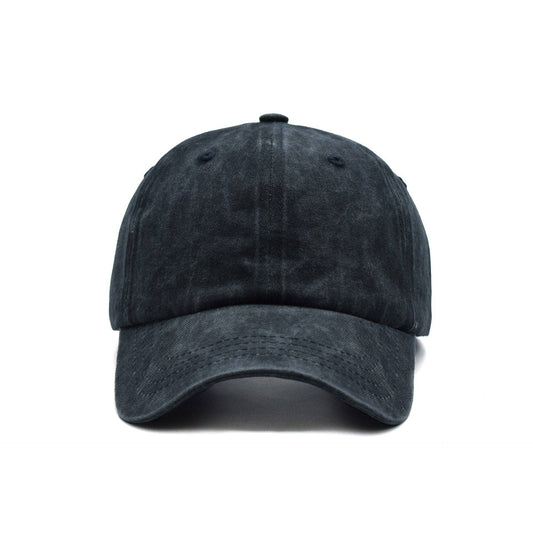 Washed Baseball Cap Blank Hat Four-Stitch Brim