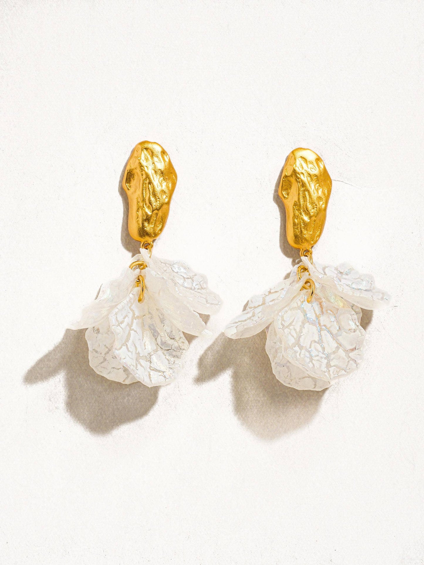 FM Sicilia Boho Floral Dangle Earring - 18K Gold Plated