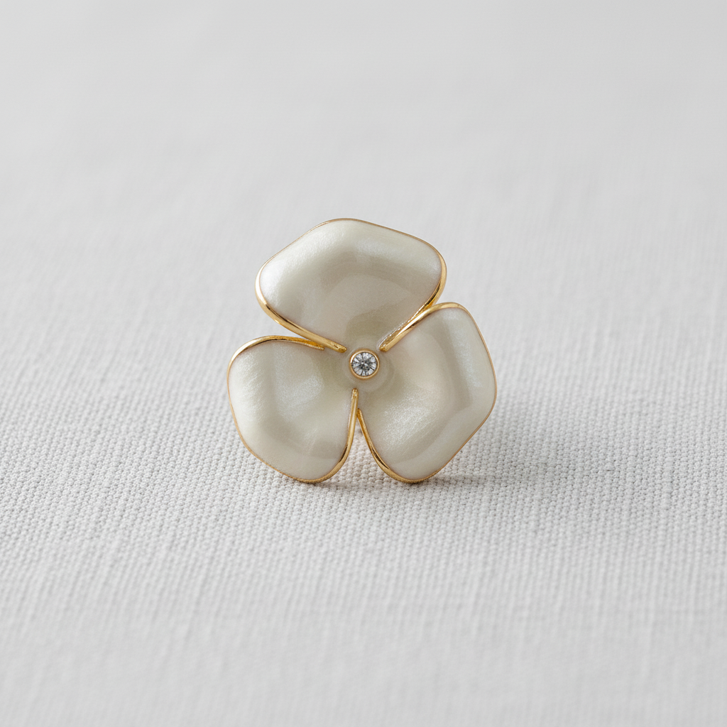 French Camellia Earrings