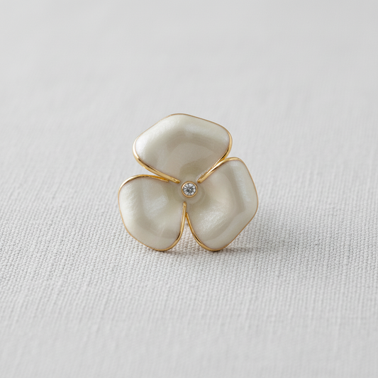 French Camellia Earrings