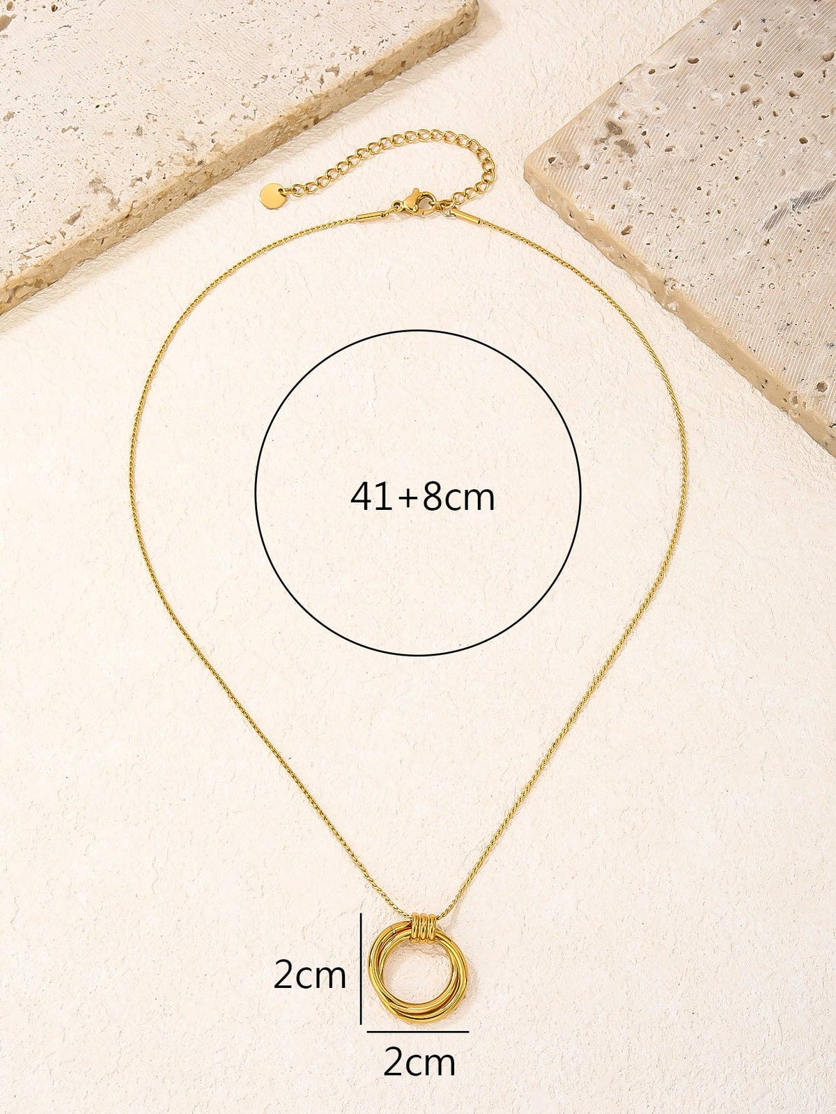 RB Ring Holder Necklace - 18K Gold Plated