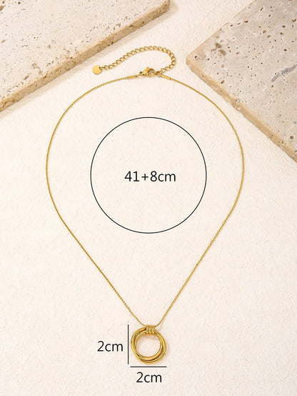 RB Ring Holder Necklace - 18K Gold Plated