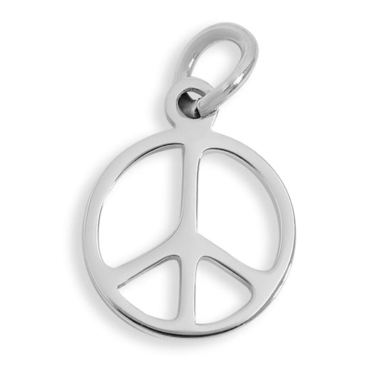 WJW Peace Sign Charm - Stainless Steel