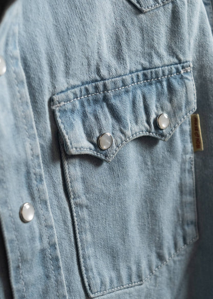 Iron & Resin Turner Denim Shirt - Bleach