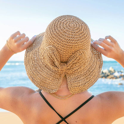 AC Bow Accent Straw Hat